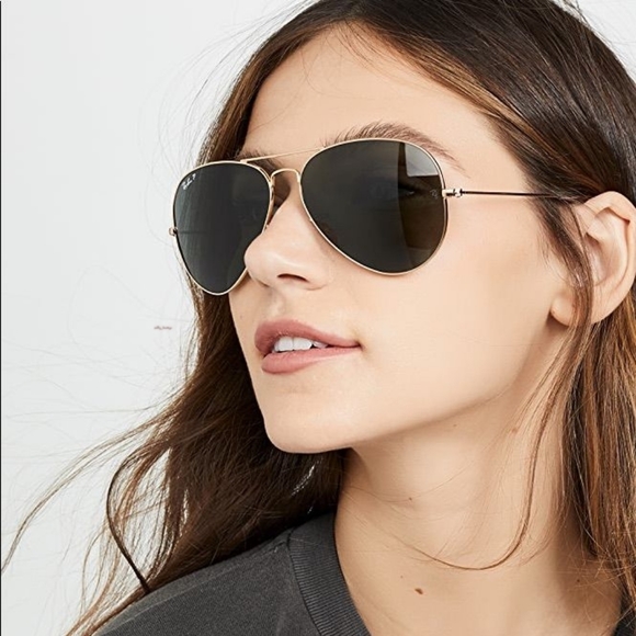 RayBan (Store Display) Aviator Black Lens RB3025 - Picture 10 of 13